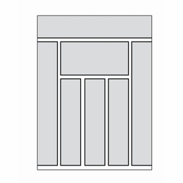 CUTTRAY: Trimmable Cutlery Tray: Essex Norwich RTA Kitchen Cabinet