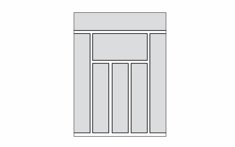 CUTTRAY: Trimmable Cutlery Tray: Essex RTA Kitchen Cabinet