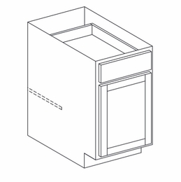 Dartmouth 5-Piece Bayside B12: Base Cabinet: Assembled Kitchen Cabinets