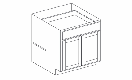 Dartmouth 5-Piece Biscayne B30: Base Cabinet: Assembled Kitchen Cabinets