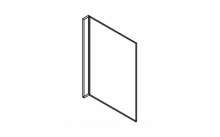 Dartmouth 5-Piece Juniper Paint DWP3: Dishwasher End Panel with 3" Filler: Assembled Kitchen Cabinets