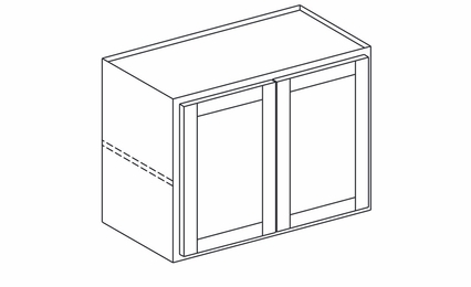 Dartmouth 5-Piece Midnight W3624: Bridge Wall Cabinet: Assembled Kitchen Cabinets
