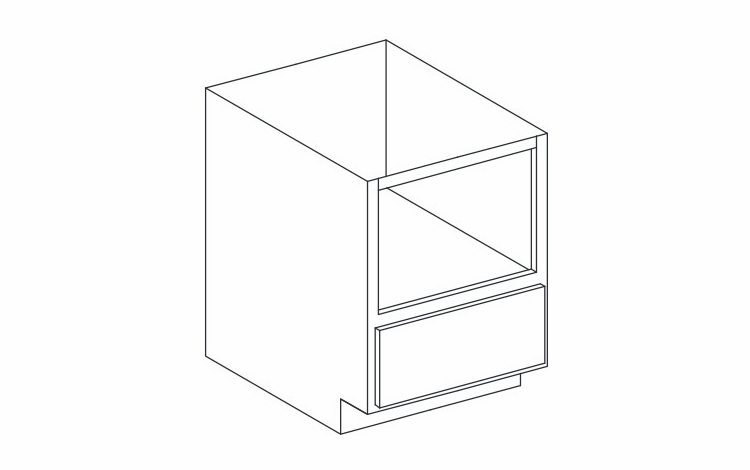 Dartmouth 5-Piece Palmetto BMW30: Base Microwave Cabinet: Assembled Kitchen Cabinets