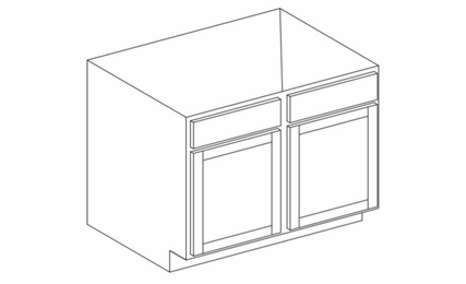 Dartmouth 5-Piece Palmetto SB39: Sink Base Cabinet: Assembled Kitchen Cabinets