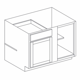 Dartmouth 5-Piece Seaport BC42: Base Corner Cabinet: Assembled Kitchen Cabinets