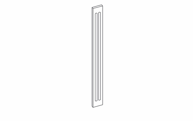 Dartmouth 5-Piece Seaport FF396: Fluted Filler: Assembled Kitchen Cabinets