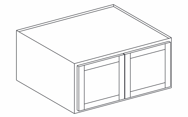 Dartmouth 5-Piece Seaport RW3612: Refrigerator Wall Cabinet: Assembled Kitchen Cabinets
