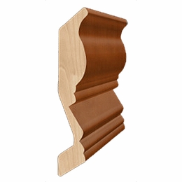 Dartmouth 5-Piece Seaport SLGCROWN4: Large Crown Molding - Top Mount: Assembled Kitchen Cabinets