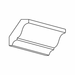 Dartmouth 5-Piece Seaport SMCROWN214: Small Crown Molding: Assembled Kitchen Cabinets