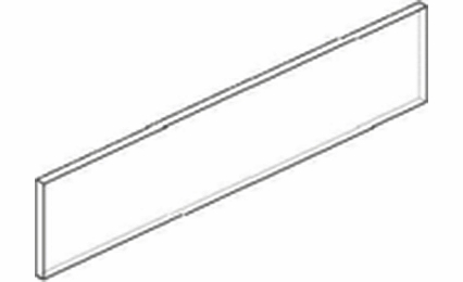 Dartmouth 5-Piece Seaport V549ST: Straight Valance: Assembled Kitchen Cabinets
