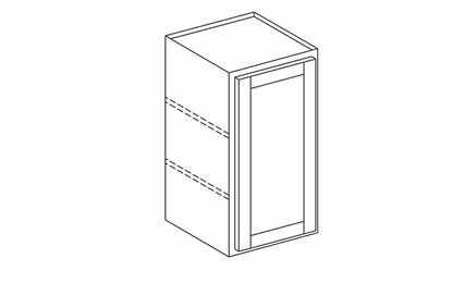 Dartmouth 5-Piece Seaport W1230: Single Door Wall Cabinet: Assembled Kitchen Cabinets