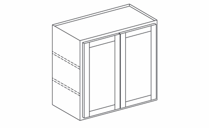 Dartmouth 5-Piece Seaport W3030: Double Door Wall Cabinet: Assembled Kitchen Cabinets