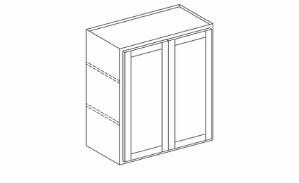 Dartmouth 5-Piece Stonybrook Paint W2736: Double Door Wall Cabinet: Assembled Kitchen Cabinets