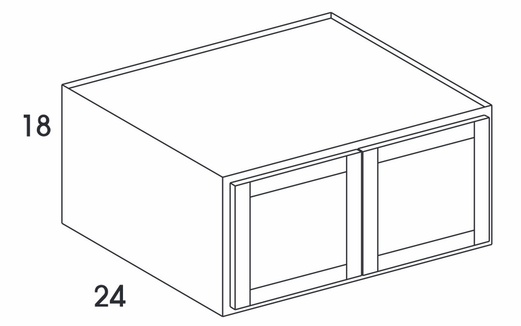 Dartmouth 5-Piece White RW3618: Refrigerator Wall Cabinet: Assembled Kitchen Cabinets