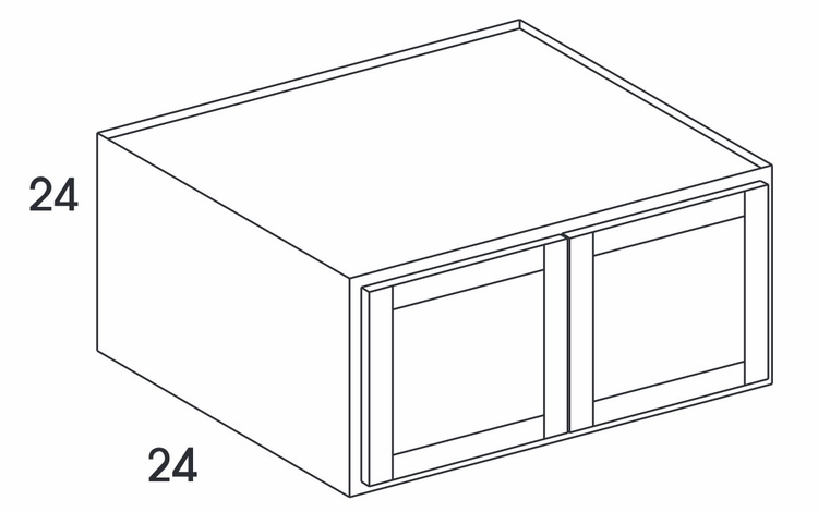 Dartmouth 5-Piece White RW3624: Refrigerator Wall Cabinet: Assembled Kitchen Cabinets