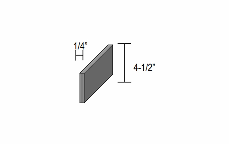 Dartmouth 5-Piece White TOEKICK: 4-1/2" Toe Kick: Assembled Kitchen Cabinets