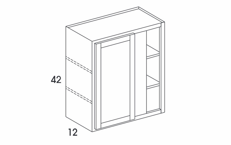 Dartmouth 5-Piece White WC3042: Wall Corner Cabinet: Assembled Kitchen Cabinets