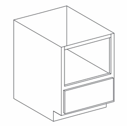 Dartmouth Bayside Paint BMW30: Base Microwave Cabinet: Assembled Kitchen Cabinets