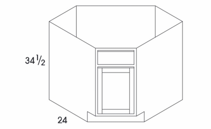 Dartmouth Brownstone SCB42: Corner Sink Base Cabinet: Dartmouth Brownstone RTA Kitchen Cabinets