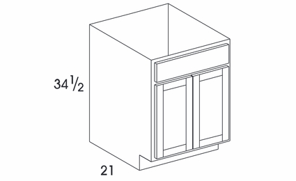 Dartmouth Brownstone VSB33: Vanity Sink Base Cabinet: Assembled Kitchen Cabinetss