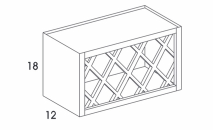Dartmouth Brownstone WR30: Wine Rack: Assembled Kitchen Cabinets