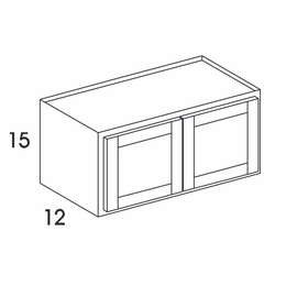Dartmouth Dark Sable W2415DD: Bridge Wall Cabinet: Assembled Kitchen Cabinets