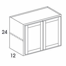 Dartmouth Dark Sable W3024: Bridge Wall Cabinet: Assembled Kitchen Cabinets