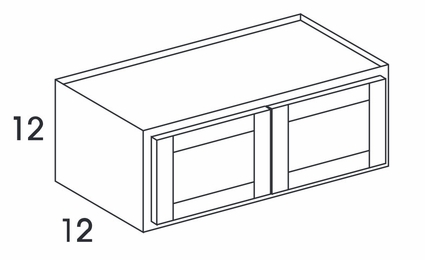 Dartmouth Dark Sable W3612: Bridge Wall Cabinet: Assembled Kitchen Cabinets