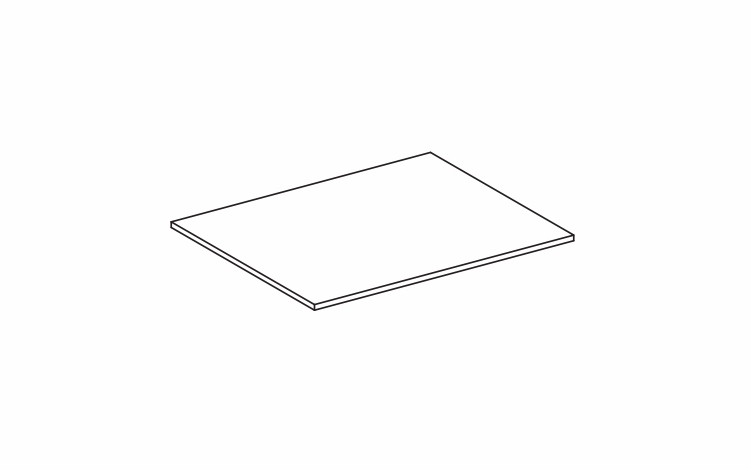 Dartmouth Grey Stain U1824SHELFK: Shelf Kit: Assembled Kitchen Cabinets