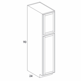 Dartmouth Grey Stain U189024: Utility Cabinet Shelves Not Included: Assembled Kitchen Cabinets