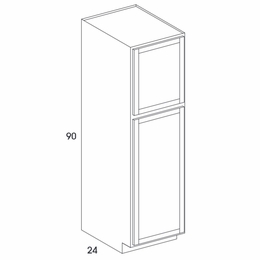 Dartmouth Grey Stain U249024: Utility Cabinet Shelves Not Included: Assembled Kitchen Cabinets