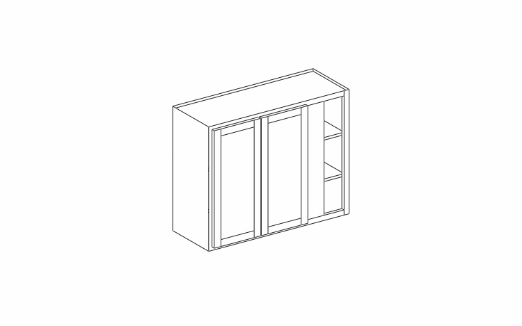 Dartmouth Grey Stain WC4230: Wall Corner Cabinet: Assembled Kitchen Cabinets