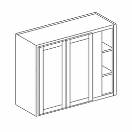 Dartmouth Grey Stain WC4230: Wall Corner Cabinet: Assembled Kitchen Cabinets