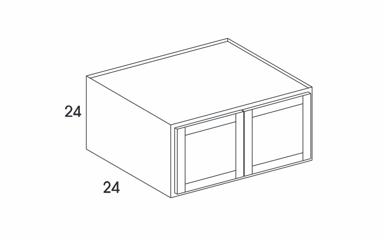 Dartmouth Honey RW3324: Refrigerator Wall Cabinet: Assembled Kitchen Cabinets
