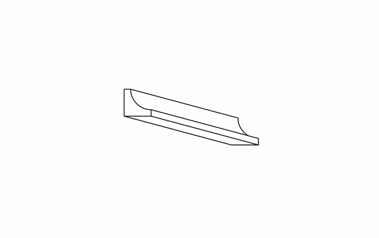 Dartmouth Juniper Paint MOCW: Outside Corner Molding: Assembled Kitchen Cabinets