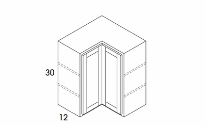 Dartmouth Juniper Paint WER2430: Wall Corner Easy Reach Cabinets: Assembled Kitchen Cabinets