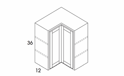 Dartmouth Juniper Paint WER2436: Wall Corner Easy Reach Cabinets: Assembled Kitchen Cabinets