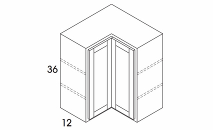Dartmouth Midnight Paint WER2436: Wall Corner Easy Reach Cabinets: Assembled Kitchen Cabinets