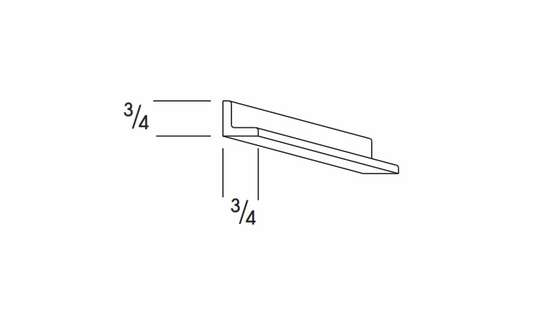 Dartmouth Pewter Paint MOCW: Outside Corner Molding: Assembled Kitchen Cabinets