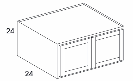 Dartmouth Pewter Paint RW3624: Refrigerator Wall Cabinet: Assembled Kitchen Cabinets