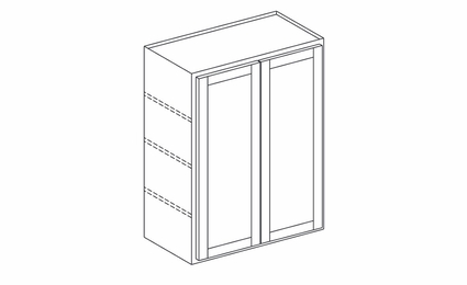 Dartmouth Seaport Paint W3042: Double Door Wall Cabinet: Assembled Kitchen Cabinets