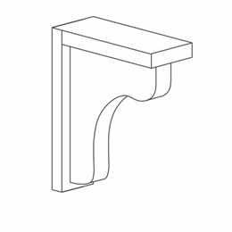Dartmouth Stonybrook Paint BARBRACKET: Bar Bracket: Assembled Kitchen Cabinets