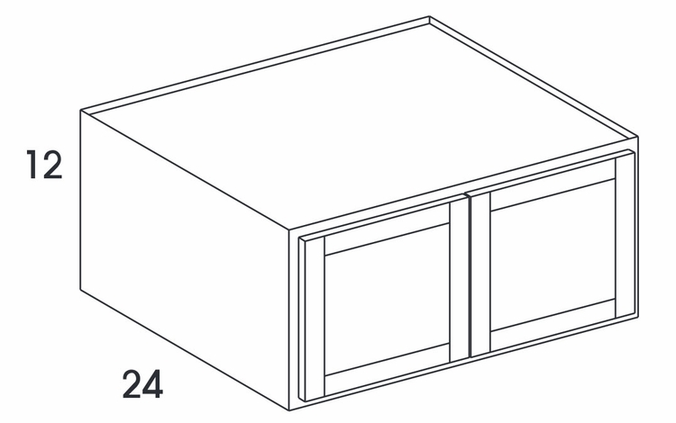 Dartmouth White Paint RW3612: Refrigerator Wall Cabinet: Assembled Kitchen Cabinets
