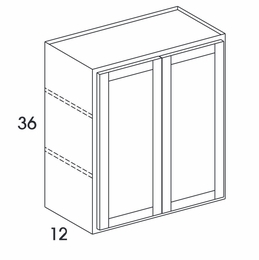 Dartmouth White Paint W2436DD: Double Door Wall Cabinet: Assembled Kitchen Cabinets