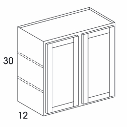Dartmouth White Paint W4230: Double Door Wall Cabinet: Assembled Kitchen Cabinets