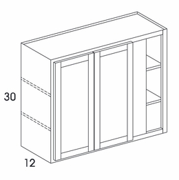 Dartmouth White Paint WC4230: Wall Corner Cabinet: Assembled Kitchen Cabinets