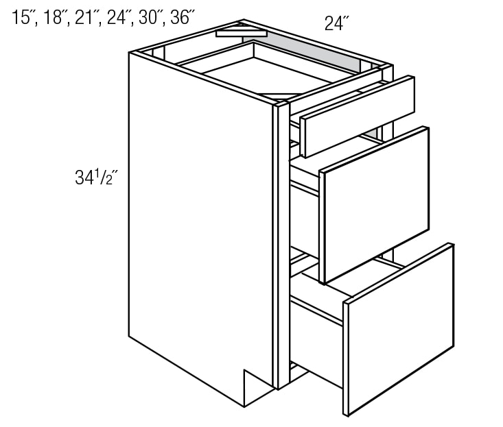 DB30 Drawer Base Dover RTA Kitchen