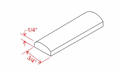 Double Dove White BAM: Batten Molding: Assembled Kitchen Cabinets