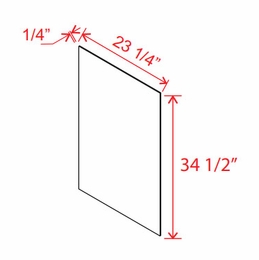 Double Dove White BSV: Base Skin Veneer Panel: Assembled Kitchen Cabinets
