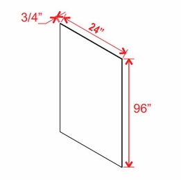 Double Dove White S2496: Shelf Board: Assembled Kitchen Cabinets